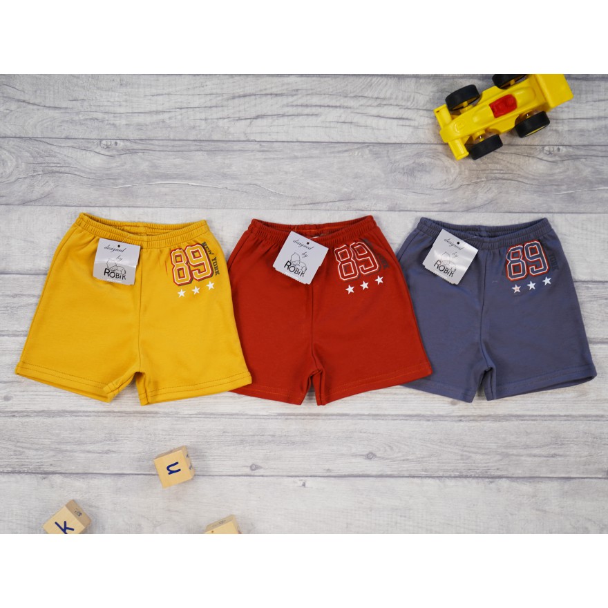 3pak KRÓTKIE SPODENKI zestaw 1 musztardowe rude grafitowe SZORTY LATO