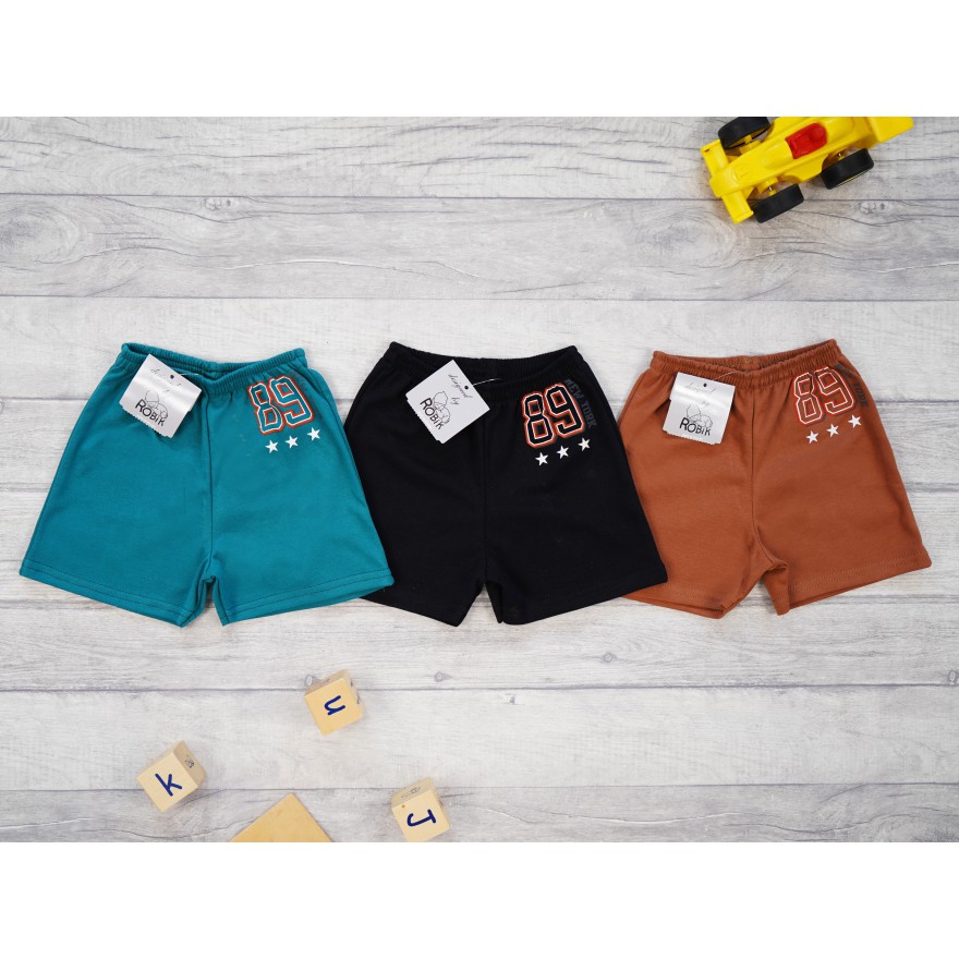 3pak KRÓTKIE SPODENKI zestaw 2 czarne brązowe butelkowe SZORTY LATO