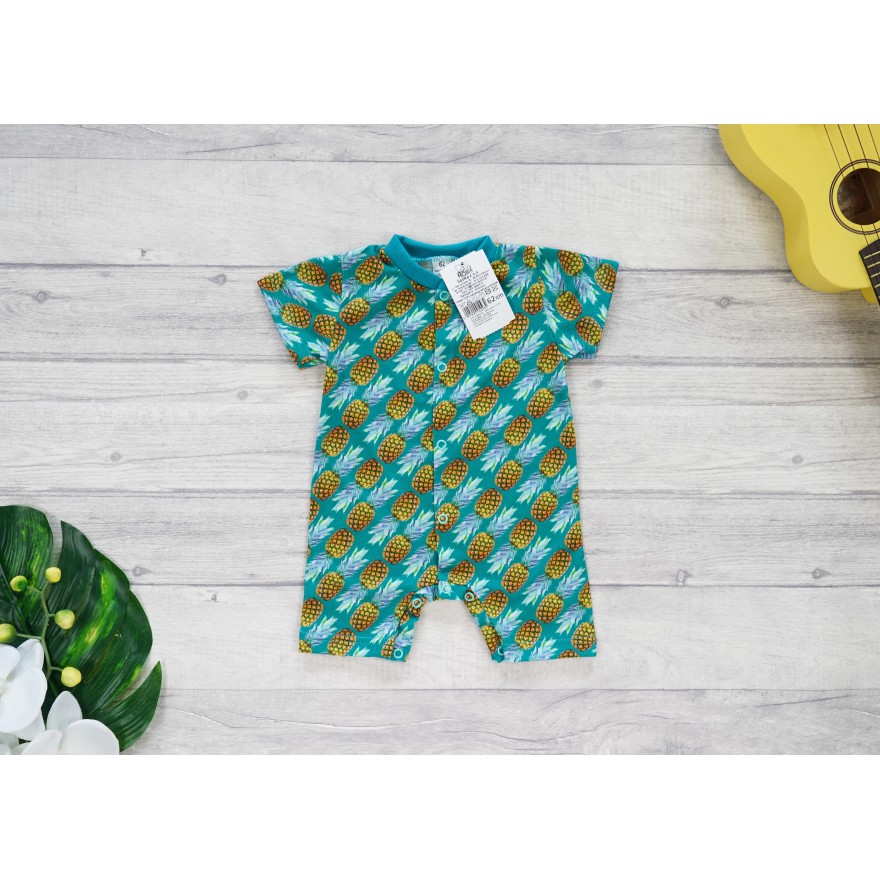 RAMPERS zielony w ANANASY wzór 691 lato