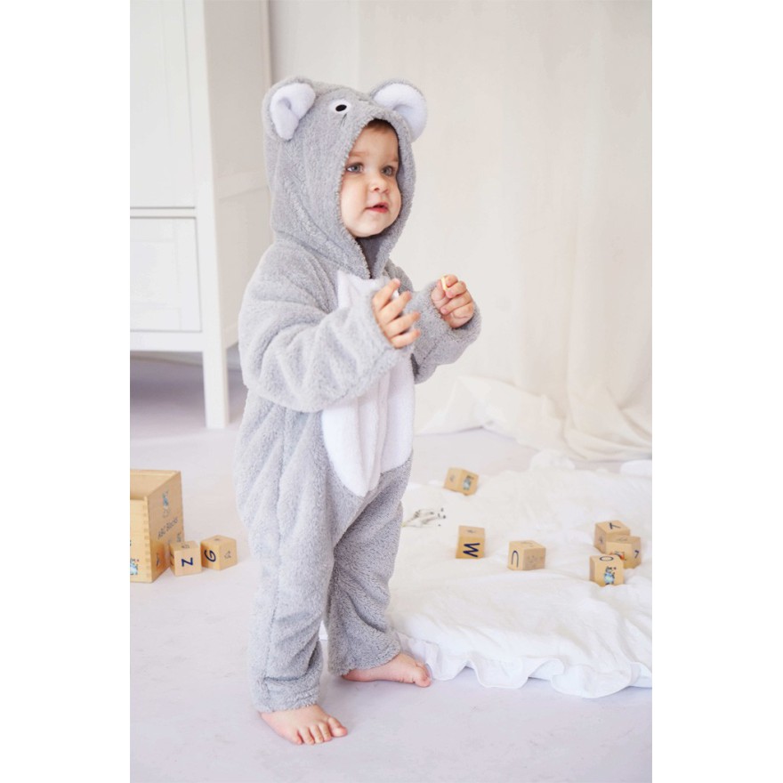 Szary pajac KOMBINEZON MYSZKA wiosna jesień