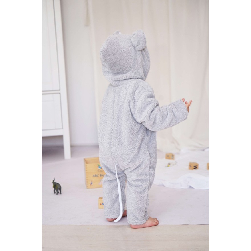 Szary pajac KOMBINEZON MYSZKA wiosna jesień