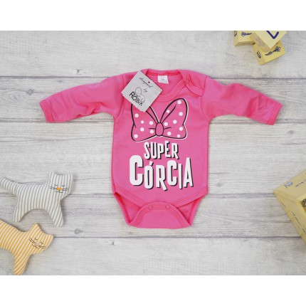 Amarantowe BODY SUPER CÓRCIA długi rękaw wzór 693