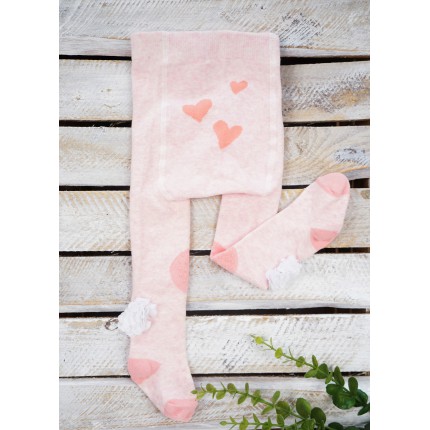 RAJSTOPY do RACZKOWANIA różowe z kwiatami 3d POTRÓJNY ABS! wzór 463