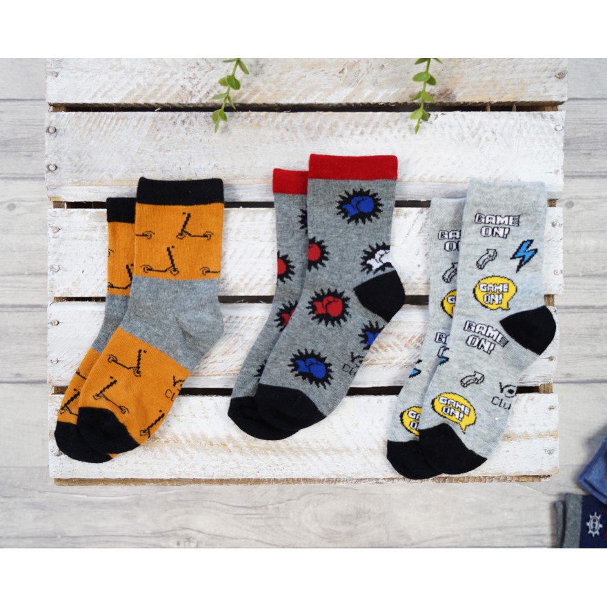 3pak SKARPETKI bawełniane HULAJNOGI skarpety chłopięce C-37