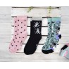 3pak SKARPETKI bawełniane SERCA skarpety dziewczęce D-40