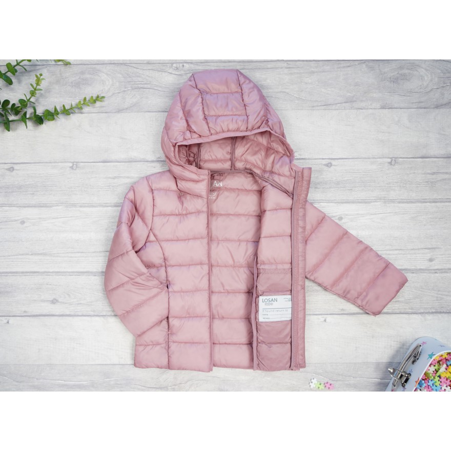 Wrzosowa KURTKA dziewczęca z kapturem jesień wiosna