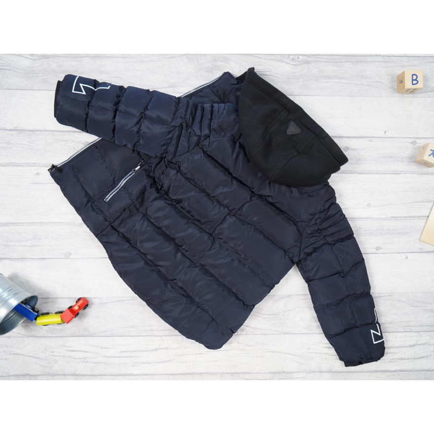 Czarna KURTKA pikowana 11 SILVERY na futerku ZIMA