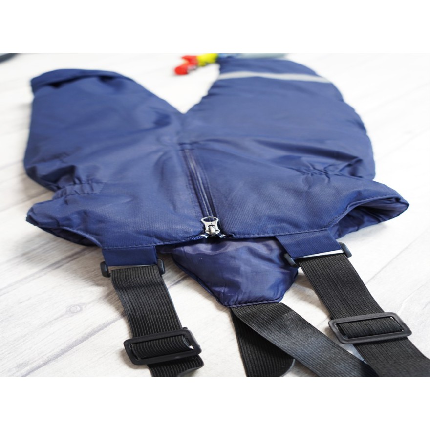 ZIMOWY KOMBINEZON dwuczęściowy GRANATOWY we wzory geometryczne