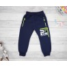 Granatowe SPODNIE ocieplane SR NEW SPORTS chłopięce spodenki dresowe