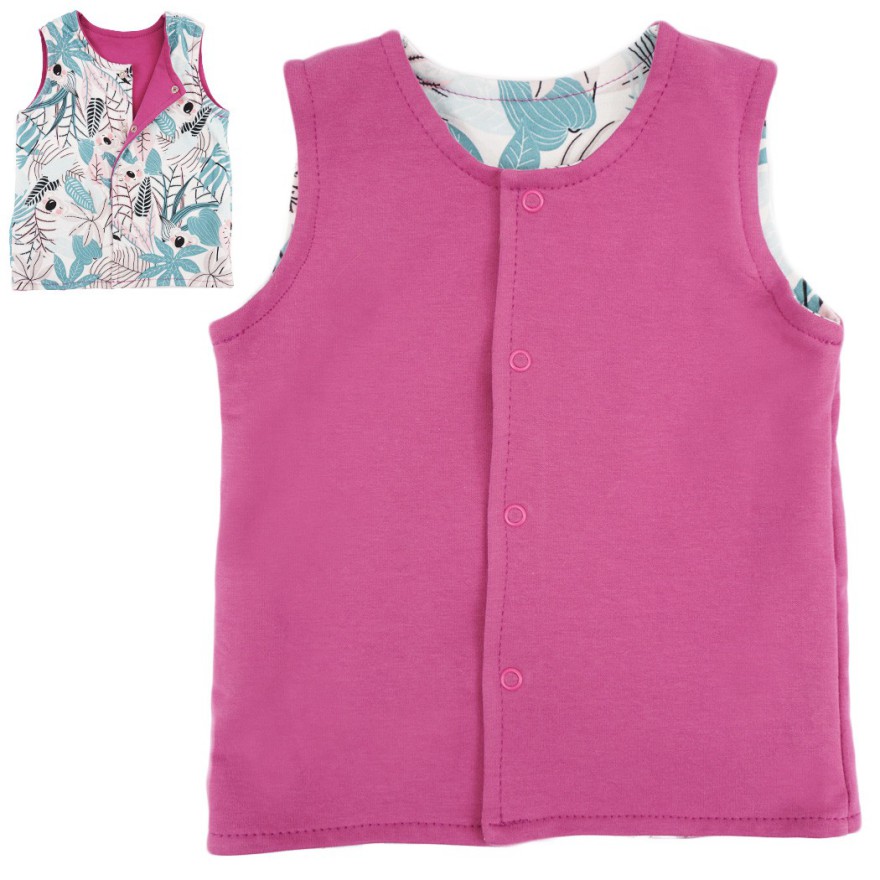 Wrzosowa KAMIZELKA miś koala BEZRĘKAWNIK