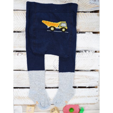 RAJSTOPY z ABS granatowe z ciężarówką wzór 475