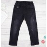Czarne SPODNIE JEANSOWE ocieplane jeansy chłopięce