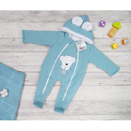 Iceberg KOMBINEZON na futerku dresowy z misiem