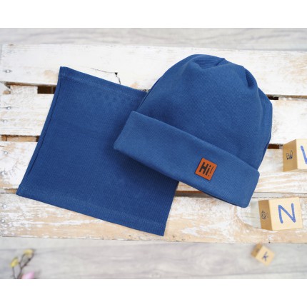 Jeans komplet HI! czapka + komin wiosna/jesień