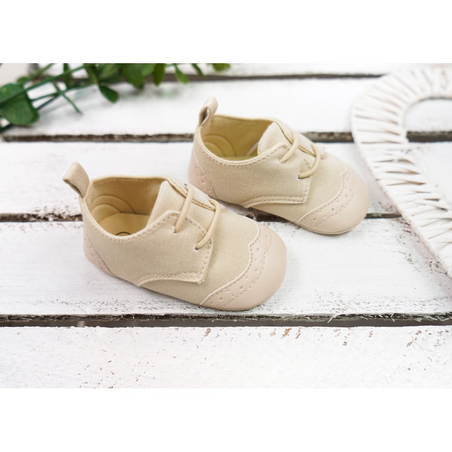 Eleganckie buty NIECHODKI beżowe BUCIKI CHRZEST