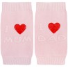 Różowe NAKOLANNIKI z ABS i love mum dad DO RACZKOWANIA