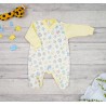Pajac pajacyk bawełniany żółty junglefriends wzór 393