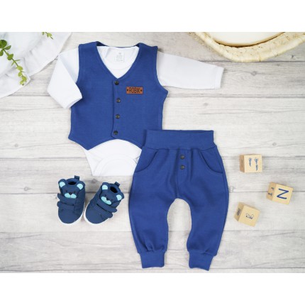 Komplet 2cz jeans kamizelka + spodnie Gentleman