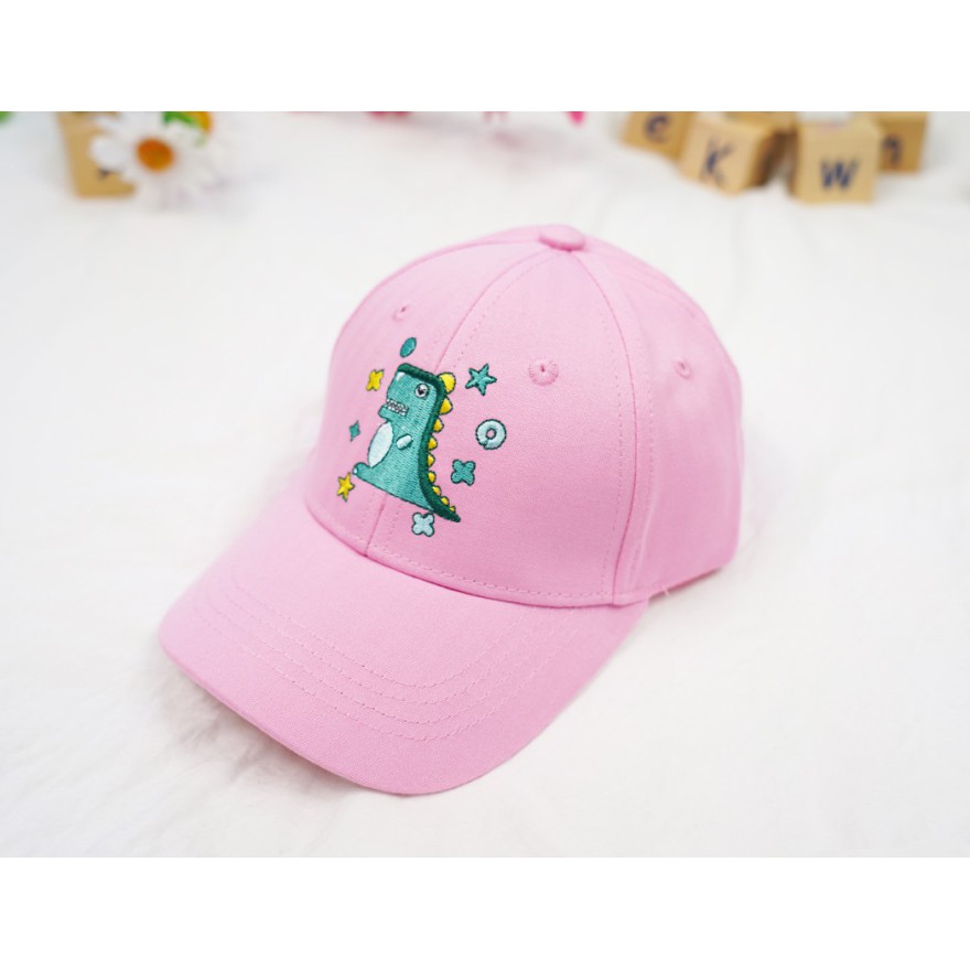 CZAPKA Z DASZKIEM różowa DINO bejsbolówka