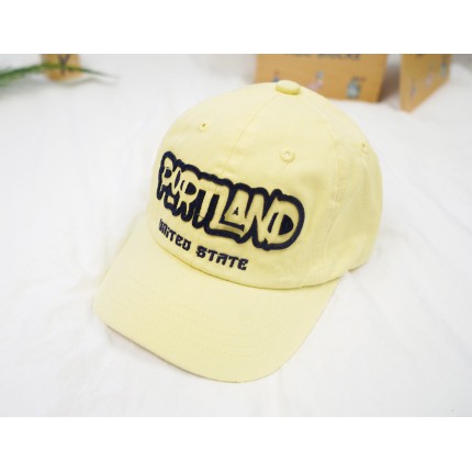 CZAPKA Z DASZKIEM żółta PORTLAND bejsbolówka