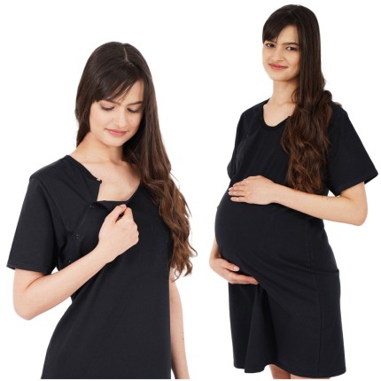 2pak KOSZULA NOCNA ciążowa do karmienia napy czar.gra.