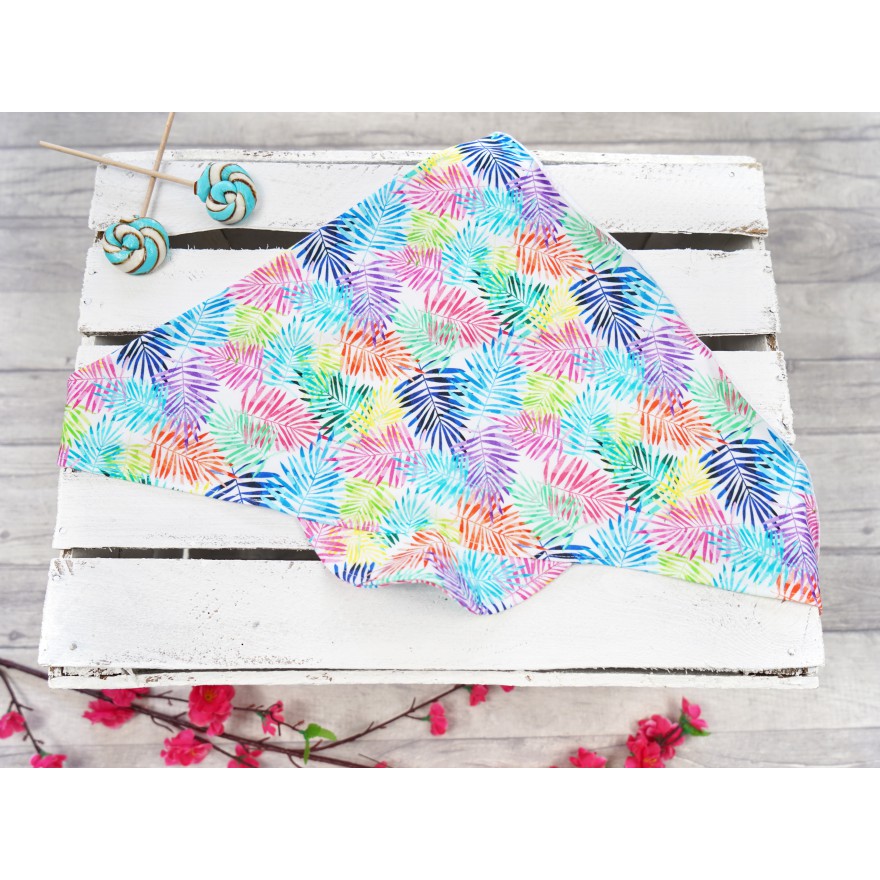 Czapka CHUSTA w liście palmowe z daszkiem wiązana LATO