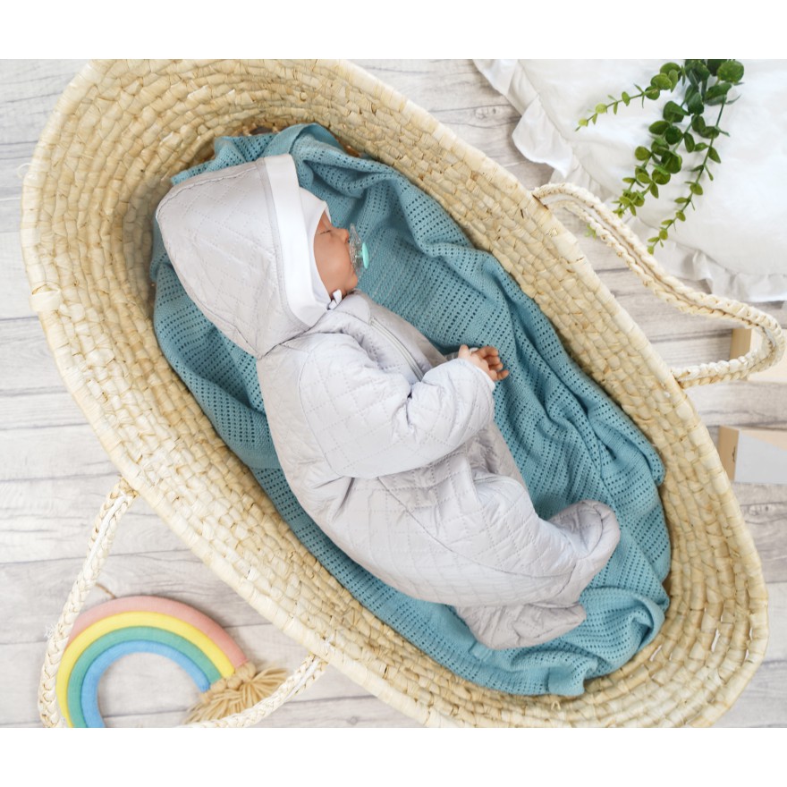 KOMBINEZON NIEPRZEMAKALNY OCIEPLANY zimowy SZARY