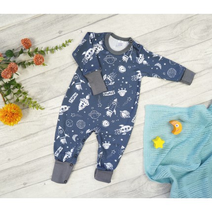 Pajac bez stópek RAMPERS grafit w rakiety pajacyk rosnący 414