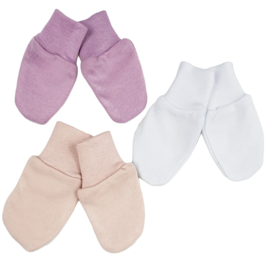 3pak NIEDRAPKI rękawiczki niemowlęce dziewczynka 56 62 WYPRAWKA