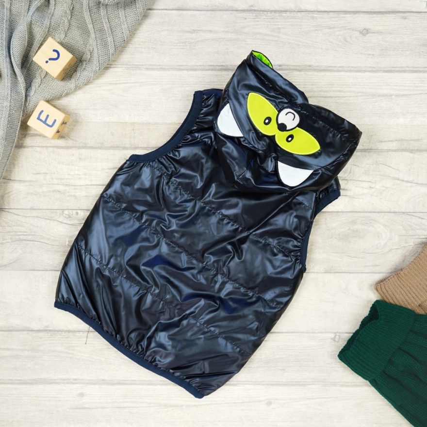 Granatowa KAMIZELKA bezrękawnik SZOP nice1996by metalik