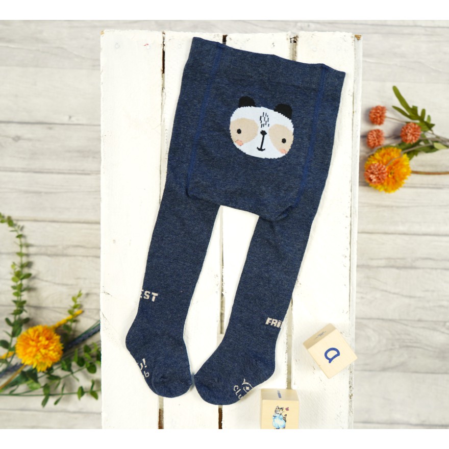 RAJSTOPY dziecięce granatowe z pieskiem wzór 636