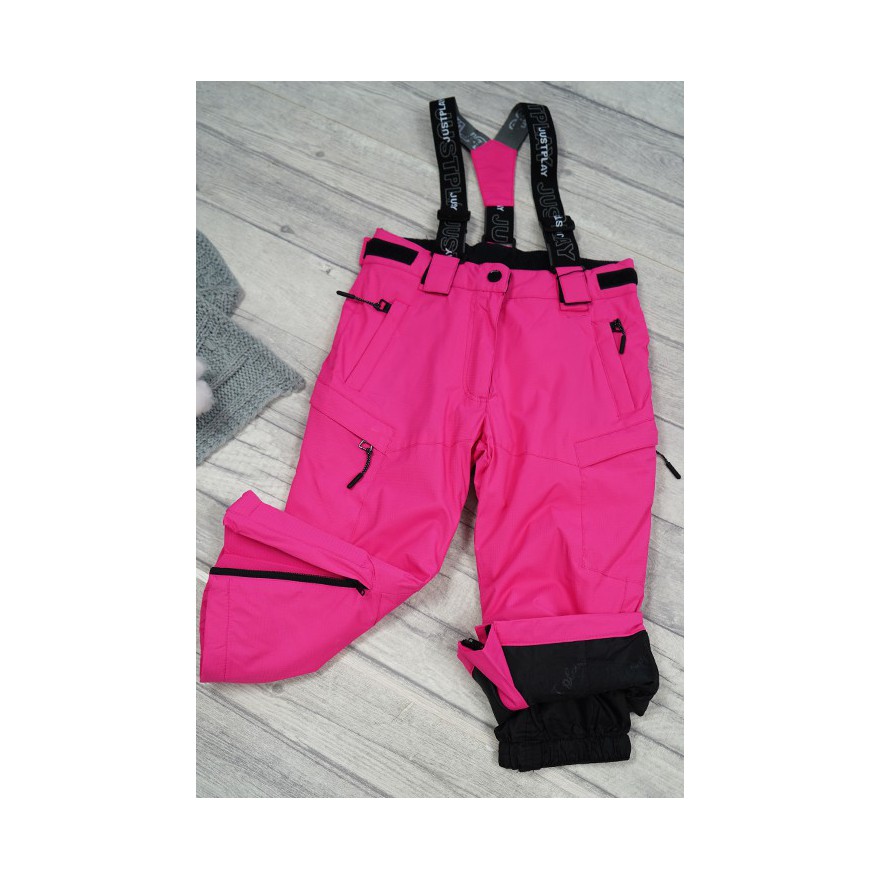 SPODNIE NARCIARSKIE zimowe FUKSJA justplay