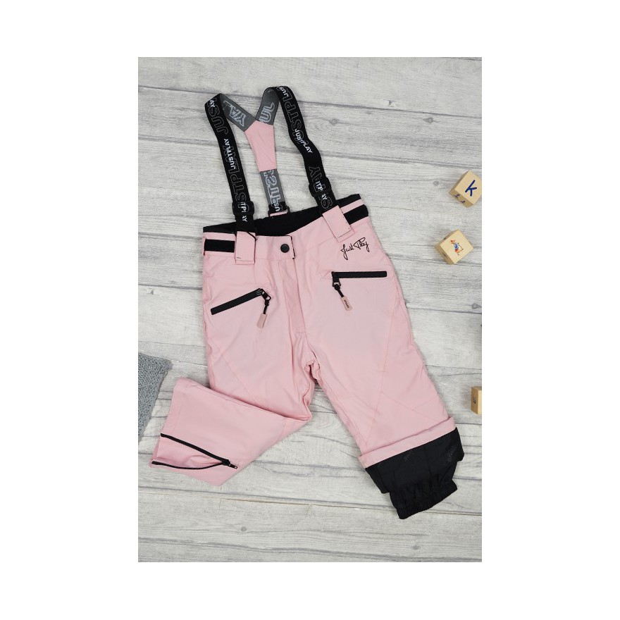 SPODNIE NARCIARSKIE zimowe JASNY RÓŻ justplay