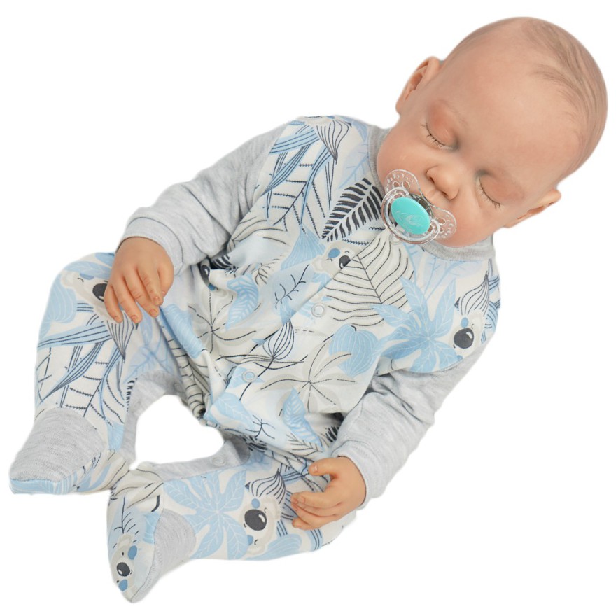 WCZEŚNIAK pajac pajacyk szary w misie koala wzór 377s