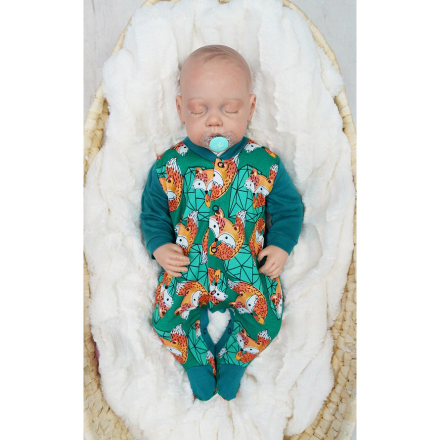 WCZEŚNIAK pajac pajacyk butelkowy w liski wzór 416