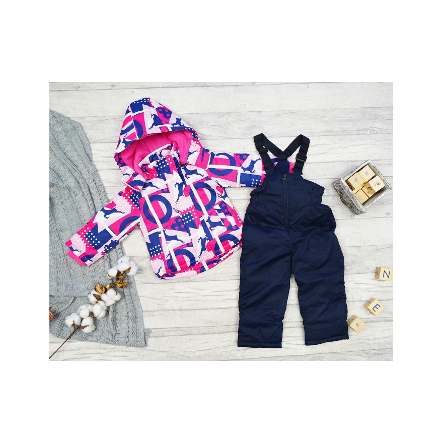 ZIMOWY KOMBINEZON dwuczęściowy AMARANT JELONKI kurtka + spodnie