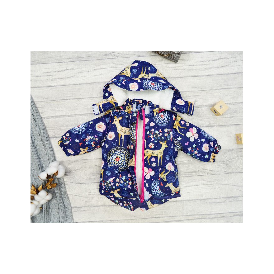 ZIMOWY KOMBINEZON dwuczęściowy GRANAT SARENKI kurtka + spodnie