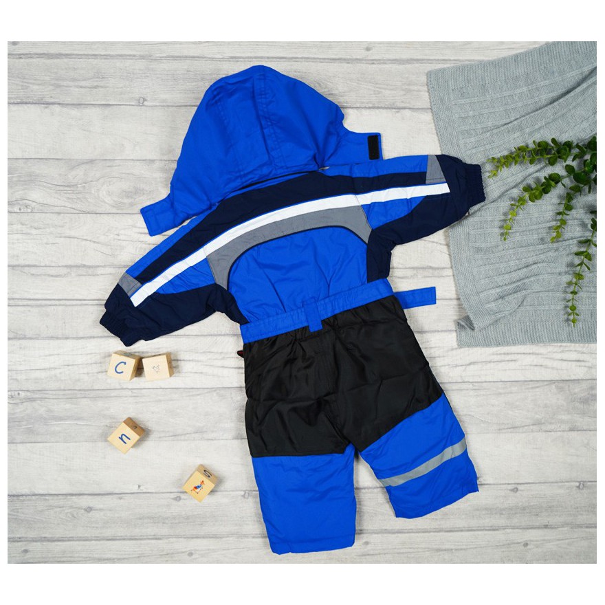 ZIMOWY KOMBINEZON jednoczęściowy NIEBIESKI termoaktywny