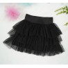 Czarna SPÓDNICA tiulowa z falbankami szkoła święta