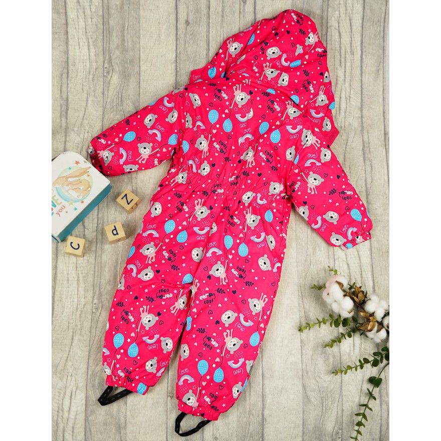 ZIMOWY KOMBINEZON jednoczęściowy AMARANT w misie