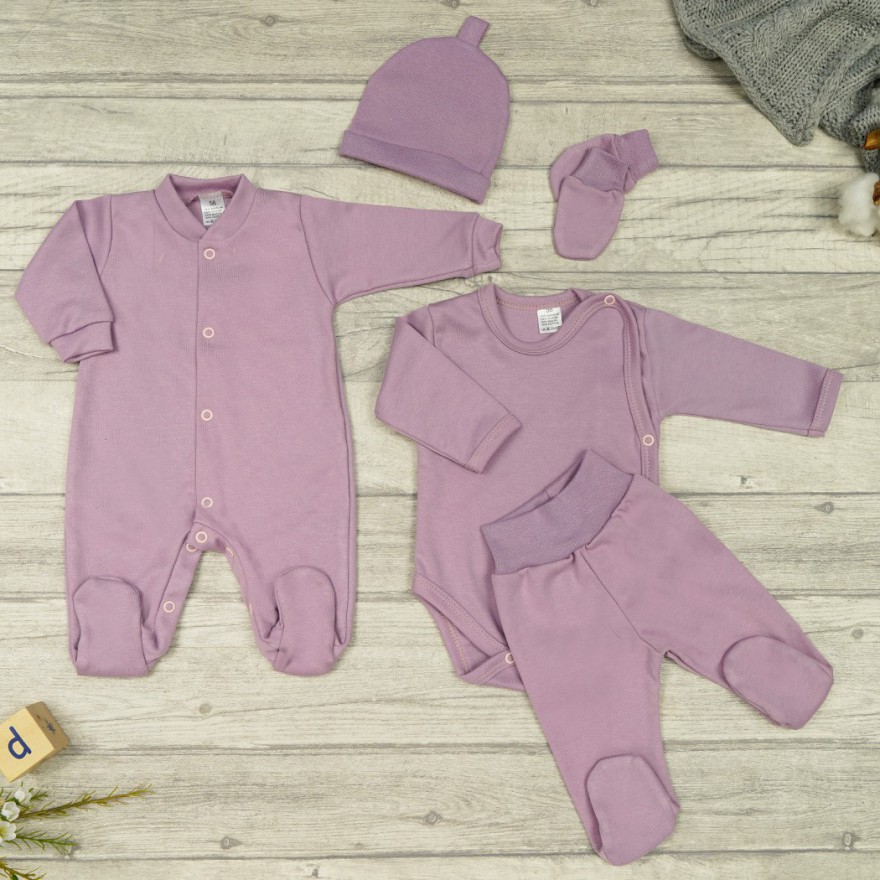 WYPRAWKA dla noworodka do szpitala 5 części wrzosowa