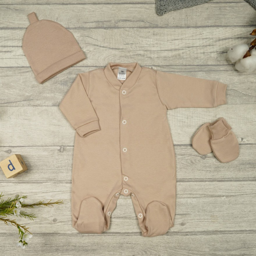 WYPRAWKA dla noworodka do szpitala 5 części beżowa