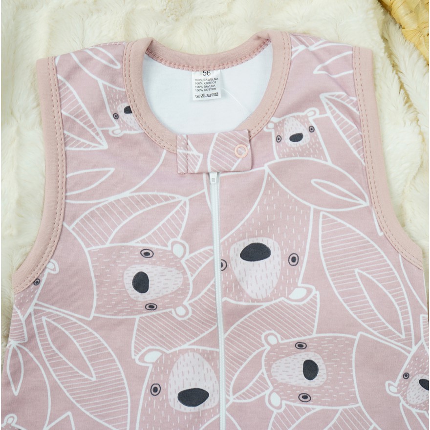 Różowy ŚPIWÓR śpiworek niemowlęcy w misie w.339 do spania wyprawka