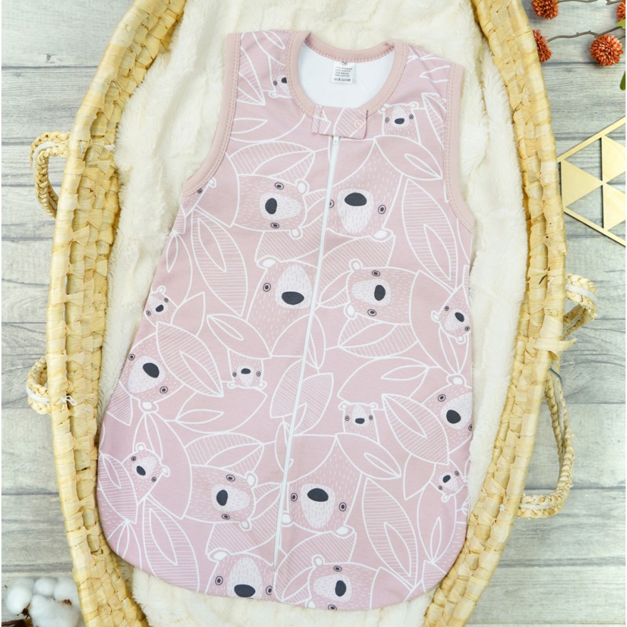 Różowy ŚPIWÓR śpiworek niemowlęcy w misie w.339 do spania wyprawka