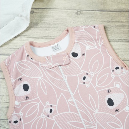 Różowy ŚPIWÓR śpiworek z nogawkami rosnący w misie w.339 do spania