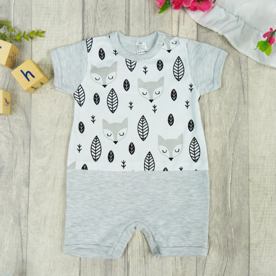 RAMPERS letni szary w liski wzór 412s