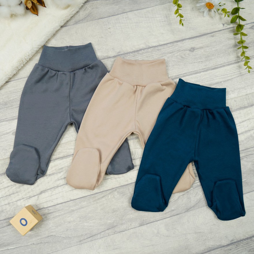 3pak PÓŁŚPIOCHY bezuciskowe petrol beż grafit