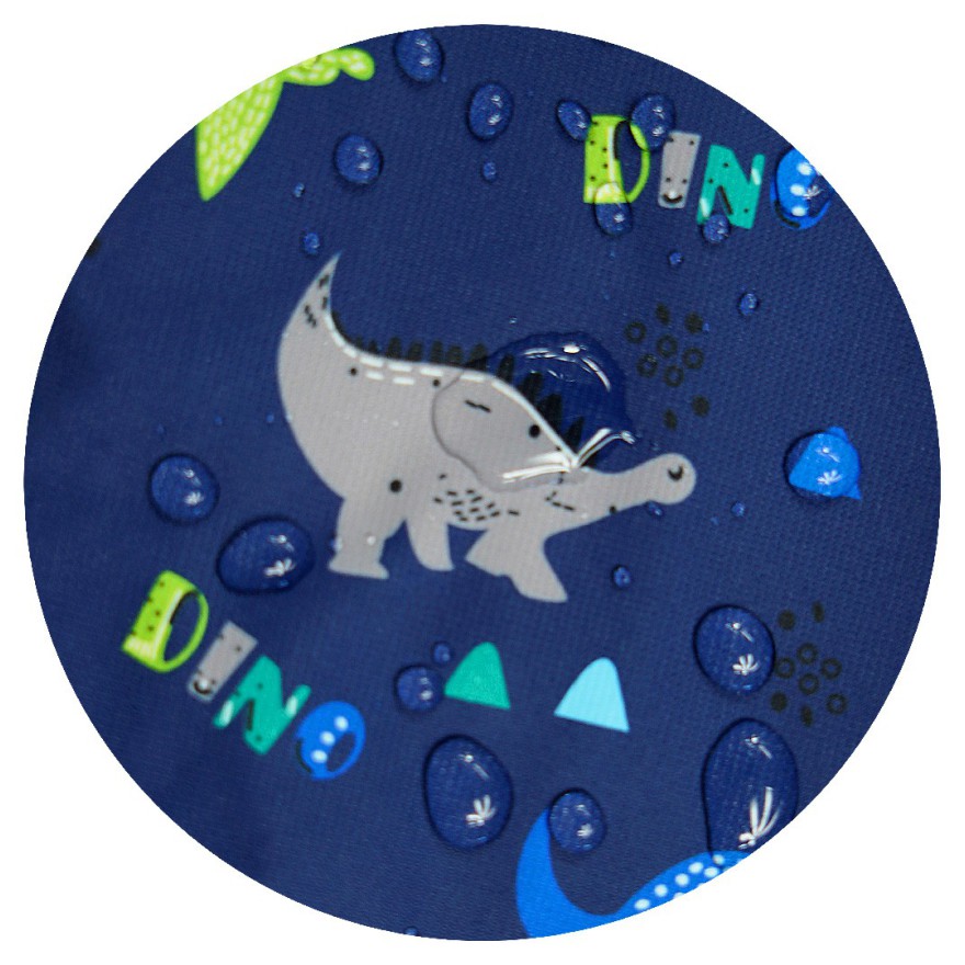 KOMBINEZON przeciwdeszczowy dwuczęściowy GRAFIT DINO kurtka + spodnie wiosna/jesień