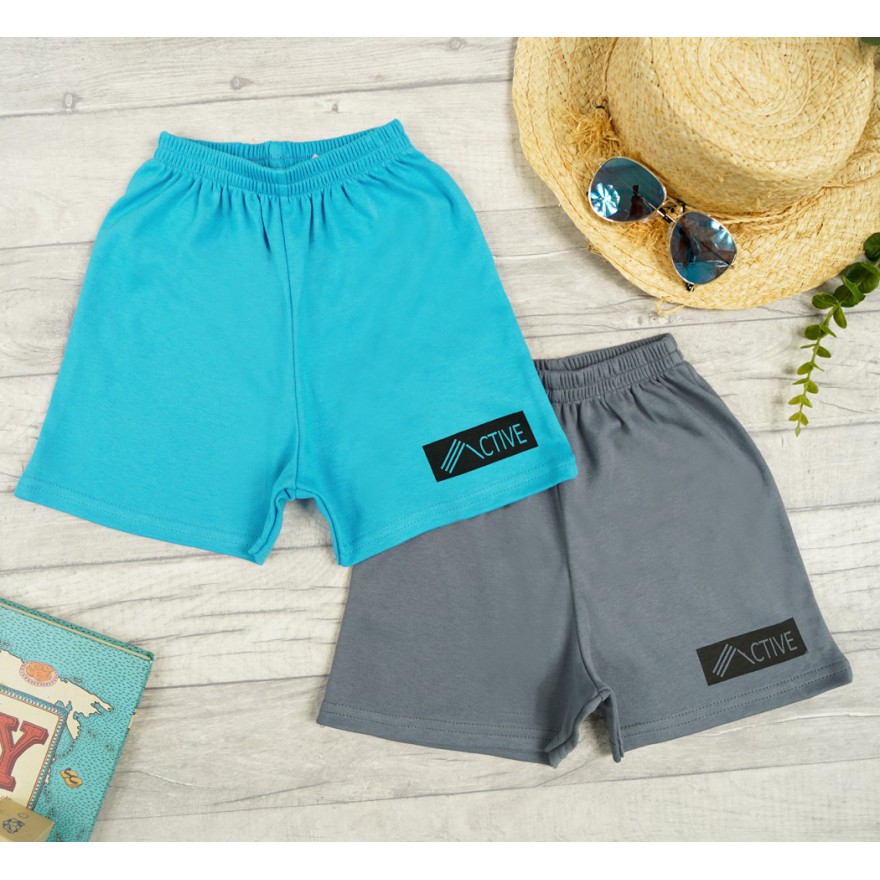 2pak KRÓTKIE SPODENKI ACTIVE grafit niebieski SZORTY LATO