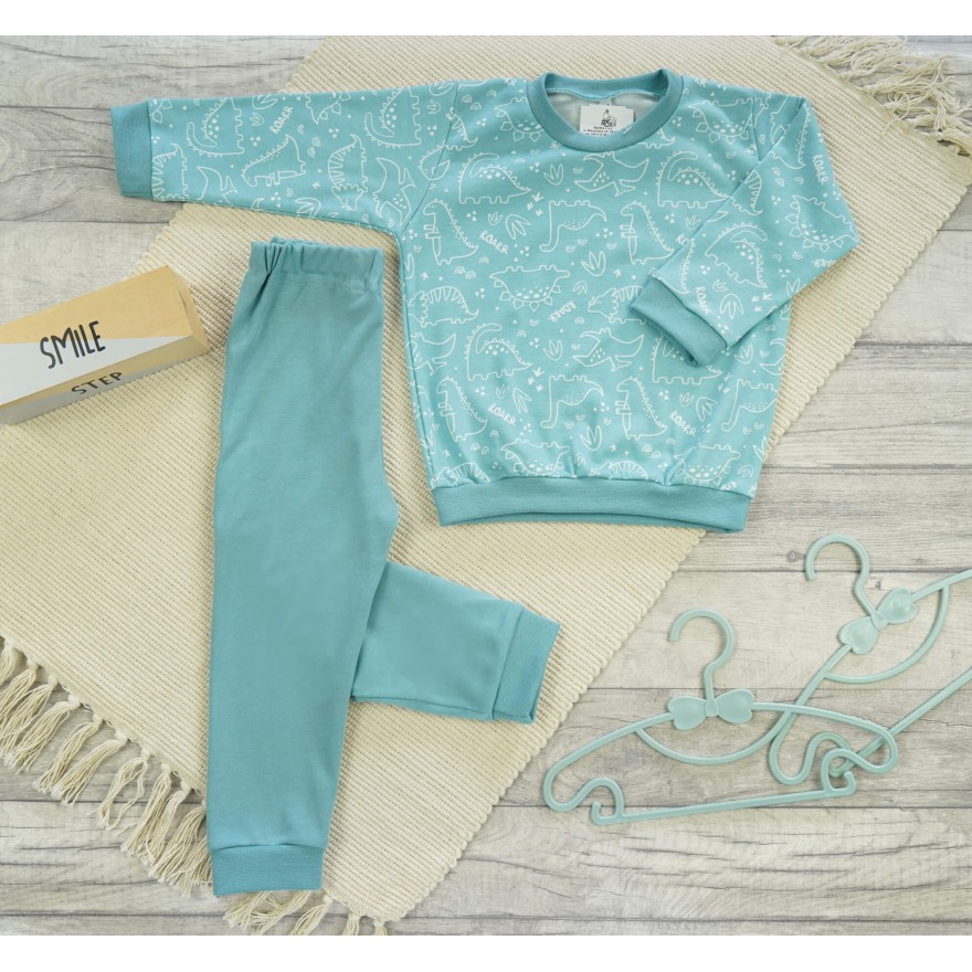 Iceberg PIŻAMA w dino dinozaury wzór 421